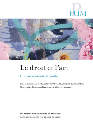 cover image of Le droit et l'art
